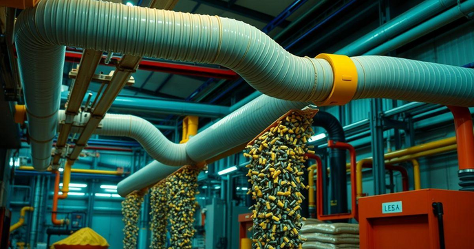 Transporte pneumático: eficiência e inovação na movimentação de materiais