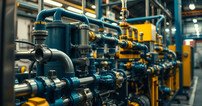 Sistema pneumático industrial otimiza processos e aumenta eficiência na produção