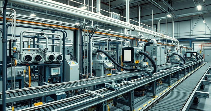 Sistema pneumático otimiza processos industriais e aumenta eficiência operacional