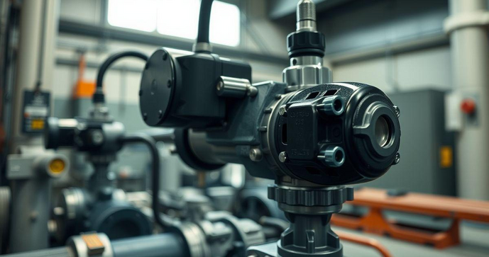 Atuador pneumático tipo pistão para automação industrial